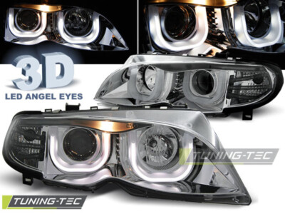 BMW E46 Limousine+Touring LED U-Design Angeleyes Scheinwerfer 3D 2001-2005