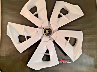 Schmidt Cirrus, 20 Zoll,Alufelgen Design Hochglanz Weiß-Silber-Schwarz Dekor-Set