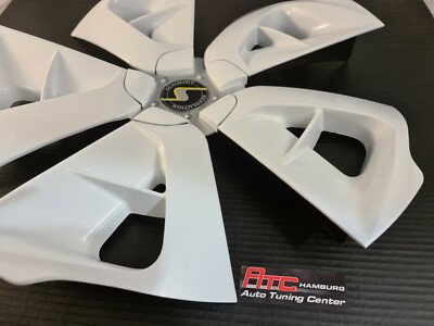 Schmidt Cirrus, 20 Zoll,Alufelgen Design Hochglanz Weiß-Silber-Schwarz Dekor-Set – Bild 3