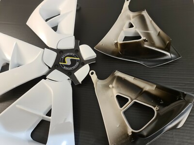 Schmidt Cirrus, 20 Zoll,Alufelgen Design Hochglanz Weiß-Silber-Schwarz Dekor-Set – Bild 5