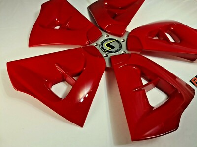 Schmidt Cirrus, 18 Zoll, Alufelgen Design Hochglanz Rot-Silber-Chrom Dekor-Set – Bild 5