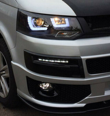 VW T5 GP LED Tagfahrlicht Set mit Blende integriert, mit Modul, Model 2010-2015 – Bild 3