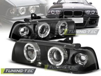 BMW E36 Angeleyes Scheinwerfer Set, schwarz Limousine,Touring,Compact 1990-1999