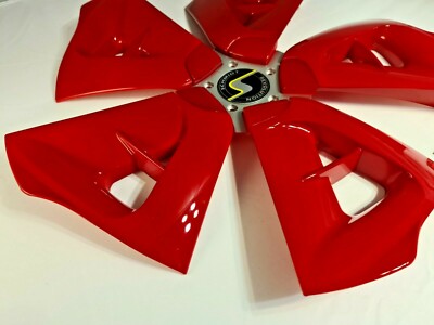 Schmidt Cirrus, 18 Zoll, Alufelgen Design Hochglanz Rot-Silber-Schwarz Dekor-Set – Bild 3