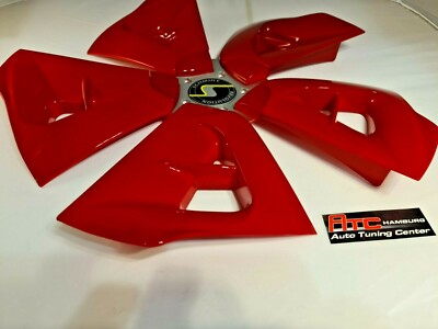 Schmidt Cirrus, 18 Zoll, Alufelgen Design Hochglanz Rot-Silber-Schwarz Dekor-Set – Bild 5