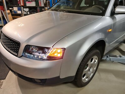 Audi A4 8E B6 Scheinwerfer + LED Tagfahrlicht schwarz +Zulassung Model 2000-2004 – Bild 8