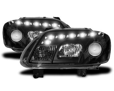 Scheinwerfer VW Caddy+Touran 1T LED Tagfahrlicht Optik schwarz Bj.2003-2006