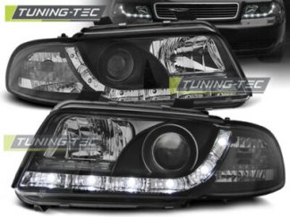 Audi A4 B5 LED Tagfahrlicht Optik Scheinwerferschwarz Bj. 1995-1999 / europ.zu