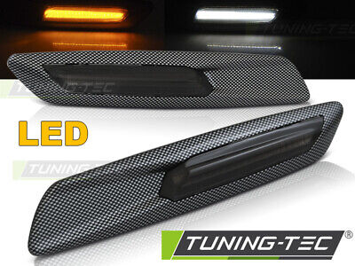 BMW Seitenblinker Schwarz-Smoke. Carbon E60,61,E81,E82,E87,E88,E90,E91,E92,E93