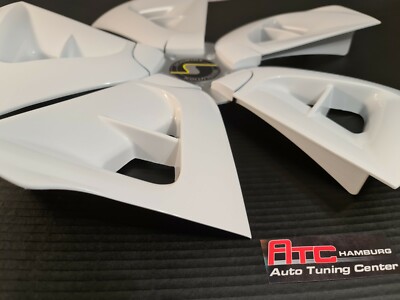 Schmidt Cirrus, 18 Zoll, Alufelgen Design Hochglanz Weiß-Silber, Dekor-Set,Black – Bild 2