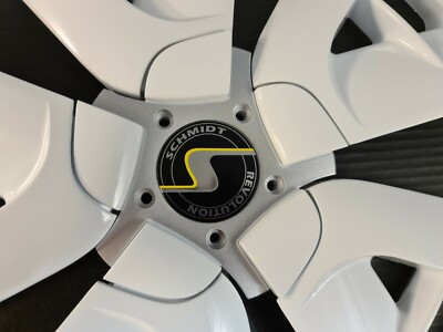 Schmidt Cirrus, 18 Zoll, Alufelgen Design Hochglanz Weiß-Silber, Dekor-Set,Black – Bild 4