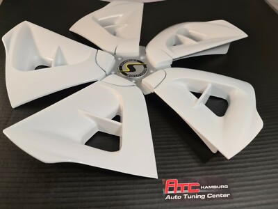 Schmidt Cirrus, 18 Zoll, Alufelgen Design Hochglanz Weiß-Silber, Dekor-Set,Logo – Bild 2