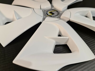 Schmidt Cirrus, 18 Zoll, Alufelgen Design Hochglanz Weiß-Silber, Dekor-Set,Logo – Bild 3