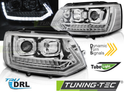 VW T5 GP Scheinwerfer Dynamische Blinker LED Tagfahrlicht Chrom,Halogen
