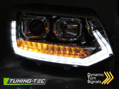 VW T5 GP Scheinwerfer Dynamische Blinker LED Tagfahrlicht Chrom,Halogen – Bild 2