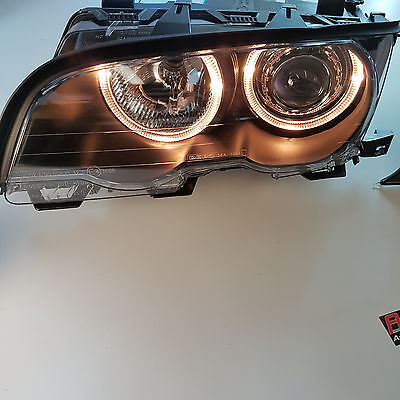 Angeleyes, Scheinwerfer für BMW E46 Coupe+Cabrio Bj. 1999-2003 Schwarz europw.zu