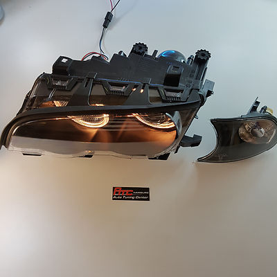 Angeleyes, Scheinwerfer für BMW E46 Coupe+Cabrio Bj. 1999-2003 Schwarz europw.zu – Bild 7