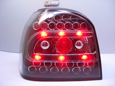 VW Golf 3 Limosine, Cabrio LED Rückleuchten Schwarz-klar Glas Bj. 1991-1998 – Bild 3