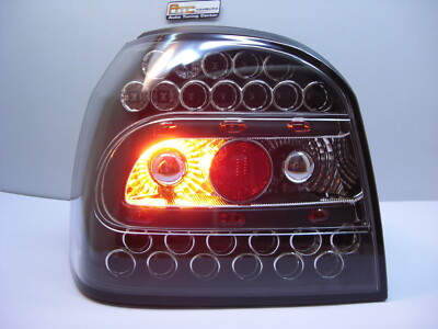VW Golf 3 Limosine, Cabrio LED Rückleuchten Schwarz-klar Glas Bj. 1991-1998 – Bild 17