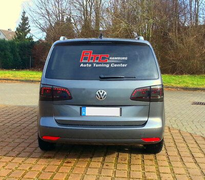 VW Touran 1T3 LED Rückleuchten Bj.2010-2015 Schwarz Smoke. Europaweit zugelassen – Bild 3