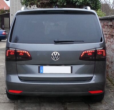 VW Touran 1T3 LED Rückleuchten Bj.2010-2015 Schwarz Smoke. Europaweit zugelassen – Bild 4
