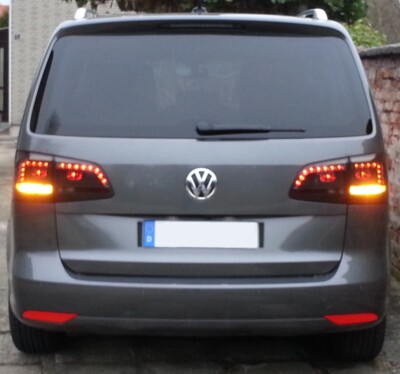 VW Touran 1T3 LED Rückleuchten Bj.2010-2015 Schwarz Smoke. Europaweit zugelassen – Bild 5