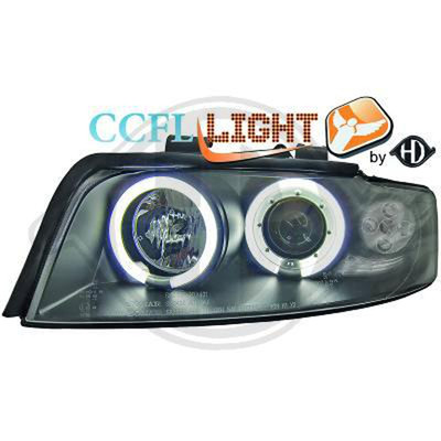 Audi A4 B6, 8E CCFL Angeleyes Scheinwerfer Schwarz 2 Stück Bj.2001-2004