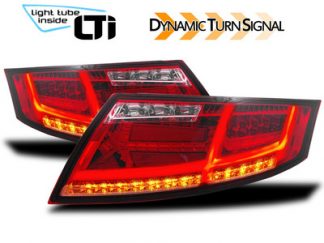Audi TT 8J3 / 8J9 LED Lightbar Rückleuchten in Rot-Klar Glas Bj.4.2006-2.2014