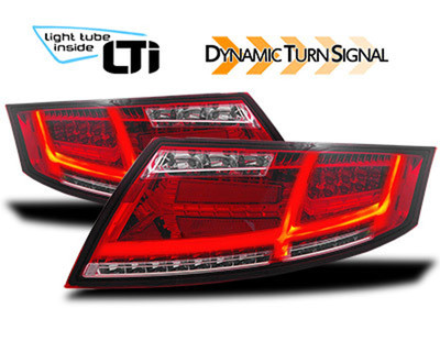 Audi TT 8J3 / 8J9 LED Lightbar Rückleuchten in Rot-Klar Glas Bj.4.2006-2.2014 – Bild 2
