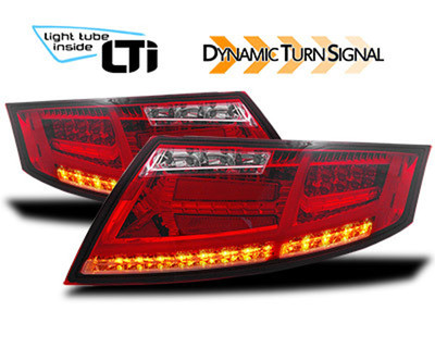 Audi TT 8J3 / 8J9 LED Lightbar Rückleuchten in Rot-Klar Glas Bj.4.2006-2.2014 – Bild 3