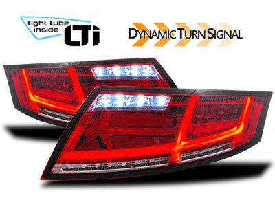 Audi TT 8J3 / 8J9 LED Lightbar Rückleuchten in Rot-Klar Glas Bj.4.2006-2.2014 – Bild 4