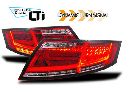 Audi TT 8J3 / 8J9 LED Lightbar Rückleuchten in Rot-Klar Glas Bj.4.2006-2.2014 – Bild 5