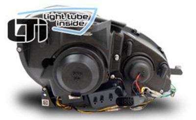 Mercedes C-Klasse W204 2011-14 LTi LED Lightbar Scheinwerfer Schwarz/LED Blinker – Bild 5