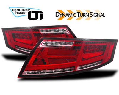 Audi TT 8J3 / 8J9 LED Lightbar Rückleuchten in Rot-Klar Glas Bj.4.2006-2.2014 – Bild 6