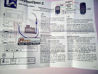 VW Modelle Plug and Play Auto Funk Fernbedienung für Zentralverriegelung / Fb. – Bild 5