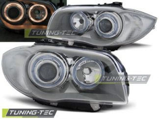 BMW 1er E81/E82/E87/E88 Scheinwerfer Grau mit Halogen Standlicht Ringen.2004-11