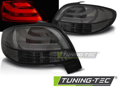 Peugeot 206 LED Lightbar Rückleuchten, Schwarz-Smoke, schrägheck Bj.10.1998-2008