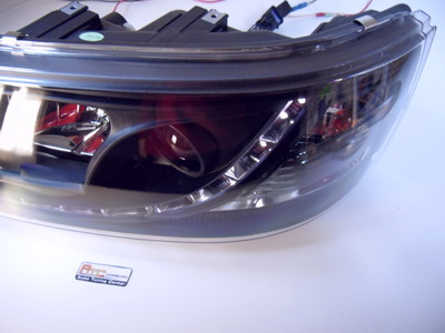 VW T5 Scheinwerfer LED Tagfahrlicht Optik. In schwarz, Bj. 4.2003-8.2009 – Bild 2