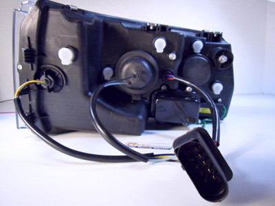 VW T5 Scheinwerfer LED Tagfahrlicht Optik. In schwarz, Bj. 4.2003-8.2009 – Bild 3