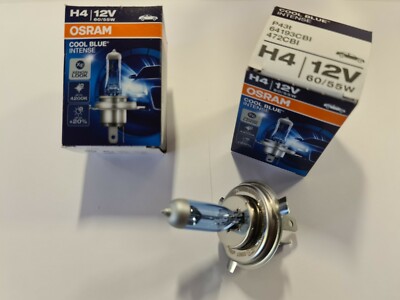 Osram H4 Cool Blue Intense Glühbirnen Leuchtmittel/Birne 55-60 Watt Xenon Look