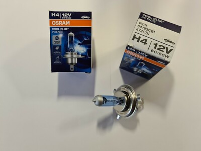 Osram H4 Cool Blue Intense Glühbirnen Leuchtmittel/Birne 55-60 Watt Xenon Look – Bild 4