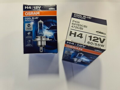 Osram H4 Cool Blue Intense Glühbirnen Leuchtmittel/Birne 55-60 Watt Xenon Look – Bild 7