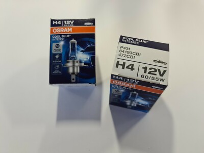 Osram H4 Cool Blue Intense Glühbirnen Leuchtmittel/Birne 55-60 Watt Xenon Look – Bild 9