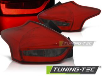 Ford Focus 3 MK5 LED Lightbar Rückleuchten,Heckleuchten Rot-Smoke-Schwarz 2015-