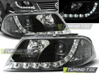 VW Passat 3BG Scheinwerfer LED Tagfahrlicht Optik,Schwarz Bj.2000-2005