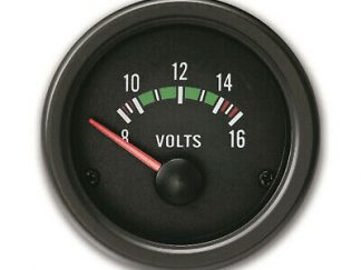 Jom Youngtimer ZusatzInstrument 12 Volt Anzeige Instrument 52mm Rallye Schwarz