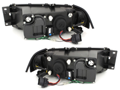 Scheinwerfer Skoda Octavia 1 / LED Tagfahrlicht Optik Schwarz Bj.2000-2004. – Bild 4