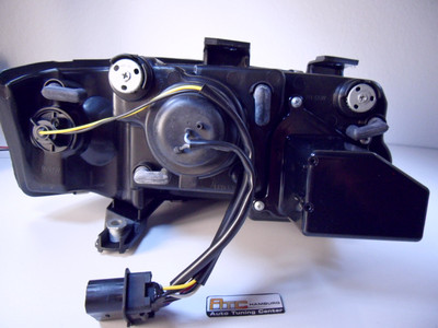 Audi A6 4B 5C Scheinwerfer LED Tagfahrlicht Optik,schwarz+europw.zugel.1997-1999 – Bild 7