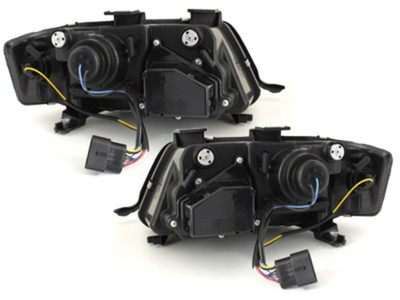 Audi A6 4B 5C Scheinwerfer LED Tagfahrlicht Optik,schwarz+europw.zugel.1997-1999 – Bild 8