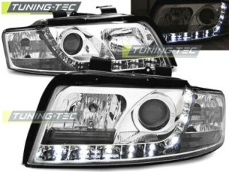 Audi A4 8E LED Tagfahrlicht Optik Scheinwerfer Chrom,Avant+Limousine Bj.01-2004